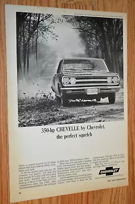 1965 Chevy Chevelle Malibu Ss Coupe Original Vintage Advertisement Print Ad 65 • $11.99