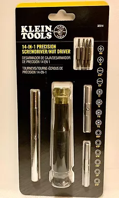 BRAND NEW KLEIN TOOLS 14-in-1 PRECISION SCREWDRIVER / NUT DRIVER 32314 FREE SHIP • $17.49