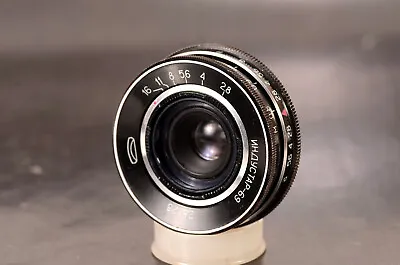 Unique Lens LEICA M39 L39 Converted 28mm F/2.8 INDUSTAR-69 Serviced USSR • $45