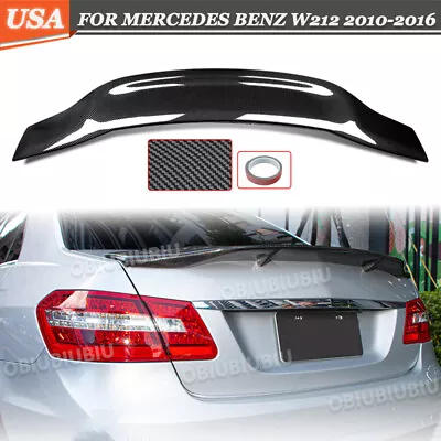 For Mercedes Benz W212 E350 E550 2010-2016 Rear Trunk Spoiler Wing  Carbon Look • $95.99