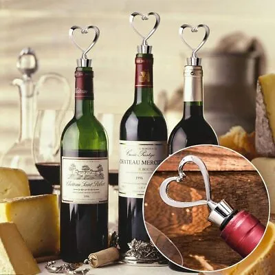 Heart Leak Proof Champagne Wine Beer Bottle Stopper Cork Drink Sealer Plug Bar  • £3.09