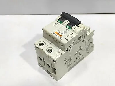 Merlin Gerin Multi 9 C60N C6 Circuit Breaker With Schneider 26924 Auxiliary Cont • $38