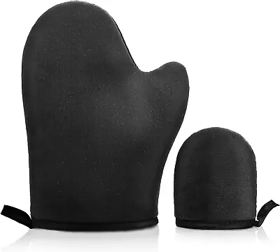 Molain 2 Pack Self Tanning Mitt Face Body Double-Sided Applicator Glove With Tan • £5.90