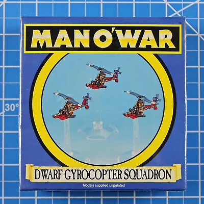 Man O War Dwarf Gyrocopter Squadron NIB Metal OOP Games Workshop Manowar Flyers • $52.95