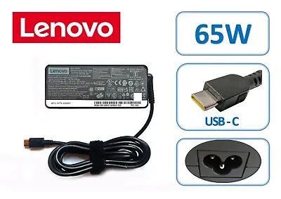 Genuine Lenovo USB-C 65W AC Adapter Charger Original • £12.85