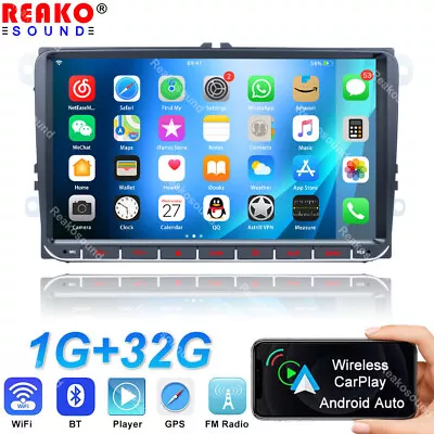 For VW Volkswagen Jetta Passat Android 13 Car Stereo Radio Carplay GPS Navi WIFI • $112.99