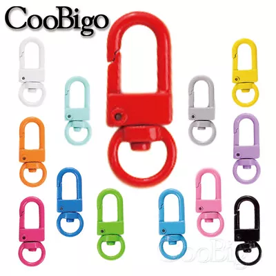 12X Metal Lanyard Hook Swivel Snap Clasp For Paracord Lobster Clips Key Chain • $11.75