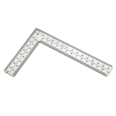 Stainless Steel L Shaped Ruler Carpenters Square Framing Measuring Tool 4 Inch  • $14.11