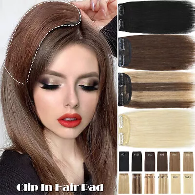 CLEARANCE One Piece Side Hair Pad Topper Clip In Real Remy Human Hair Extensions • $8.43
