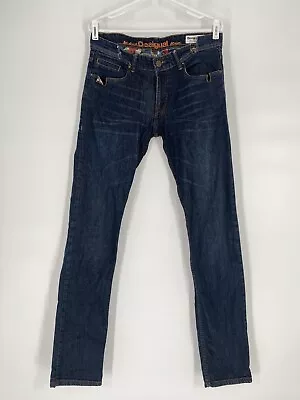 Desigual Mens Blue The Slow Slim Fit Jeans Low Rise Size 32 • $4