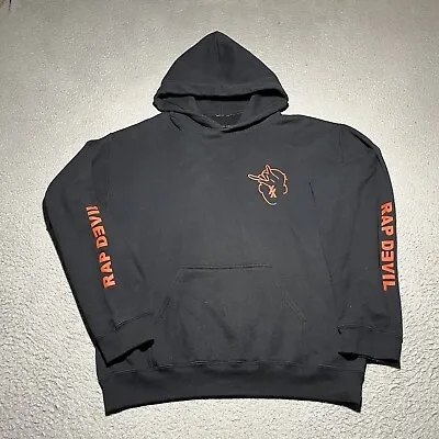 Machine Gun Kelly Rap Devil Hoodie Mens Medium Black Logo XX Tour Sweatshirt • $121.65