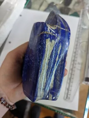 Huge Fully Polished Lapis Lazuli Freeform Crystal Slab Large Big Display 2.5lbs • $125