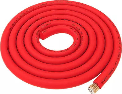 2/0 Gauge AWG RED Power Ground Wire Sky High Car Audio Sold By The Foot GA Ft • $3.49