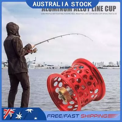 Low Profile Casting Fishing Reel Modified Line Cup For DAIWA Steez (Red) • $24.69