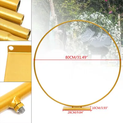 $30.31 • Buy Round Wedding Arch Metal Backdrop Stand Flower Balloon Decor Frame Display Rack