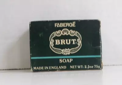 Vintage Brute By Faberge Bar Soap In Original Box Made In England  • $12