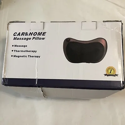 Car And Home Massage Pillow Thermotherapy Magnetic Therapy Black • $19.99