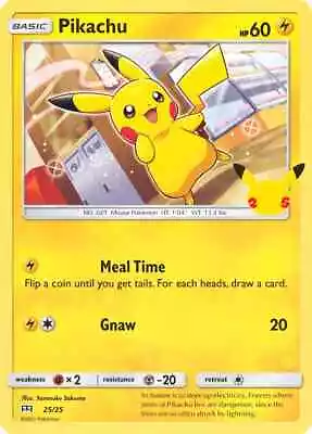 Pikachu 25/25 McDonalds Promo 2021 Pokemon Card NM • $3.79