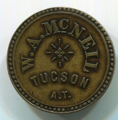 $679.95 • Buy Arizona Territory, Tucson - W.A. McNeil Drink Or Cigar RRR Token