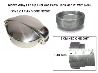 2 Inch Monza Flip Up Alloy Petrol Fuel Filler Cap With Neck • $43.49