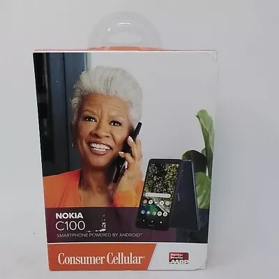 Consumer Cellular Nokia C100 32GB Blue TA-1484 Android Smartphone No Contract • $13.99