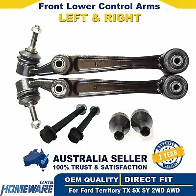$87.99 • Buy Front Lower Control Arms For Ford Territory TX SX SY 2WD AWD W/Ball Joints LH+RH
