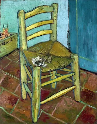 Van Gogh’s Chair Painting By Vincent Van Gogh Reproduction • $63.99