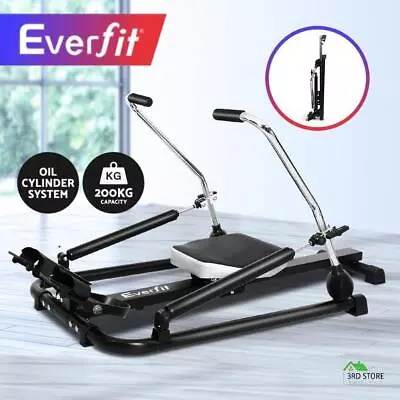 RETURNs Everfit Rowing Machine Rower Hydraulic Resistance Exercise Fitness Gym C • $120.70