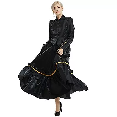 GRACEART Women's Edwardian Victorian Vixen Deluxe Costume Top And Skirt Ball Gow • £31.44