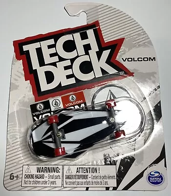 Tech Deck Ultra Rare VOLCOM Stone Logo Shape Fingerboard - Red Wheels • $12