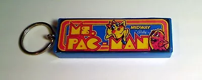 Ms.Pac-Man  Arcade Marquee Coin Door Accessory Keychain • $9.99