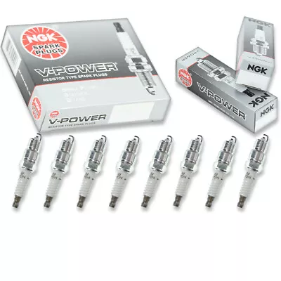 8 Pcs NGK V-Power Spark Plugs For 1979-1995 Ford Mustang 5.0L 4.2L V8 - Nx • $24.97