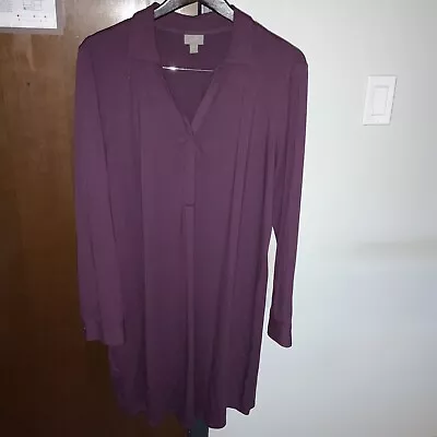 J Jill Womens Size XL Plum Chic Dress EUC • $12