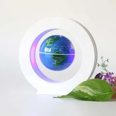 LED Light New Magnetic Levitation Floating Earth Globe World Map Decoration • £16.99