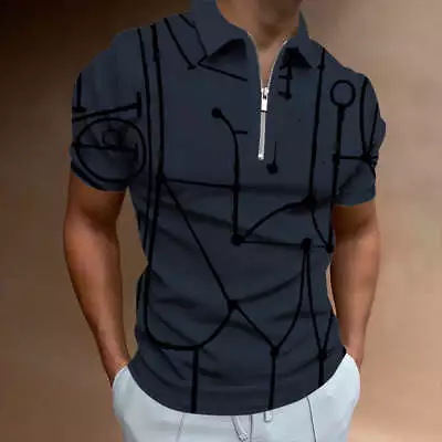 3D Printing Zipper Polo Shirt Digital Printing • $28.82