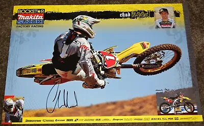 Chad REED #22 Signed SUZUKI Poster Supercross #1 • $49.99