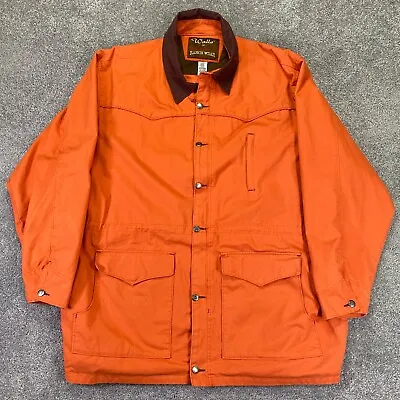 Wall Ranch Wear Jacket Men's 3XL Orange Barn Coat Work Chore Rugged Mountain • $59.99
