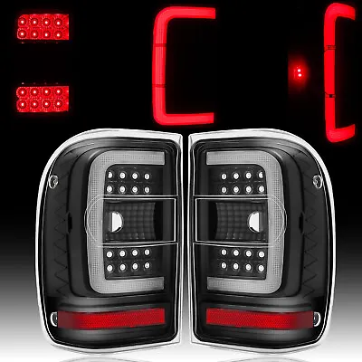 [LED C Light Bar] 2001-2011 For Ford Ranger Black Housing LED Tail Lights • $119