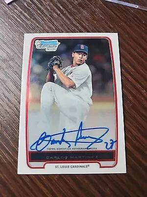 Carlos Martinez 2012 Bowman Chrome Auto 1st Prospect Cardinals • $0.99