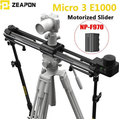 ZEAPON Micro 3 E1000 Motorized Rail Slider Double Distance For Video DSLR Camera • $638