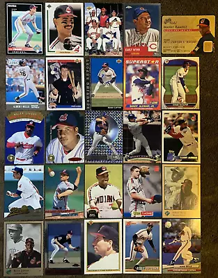 Cleveland Indians/Guardians 25 Card Lot Loaded W/Rookies Baerga Thome Belle+ NM+ • $2.18
