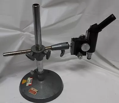 E. Leitz Wetzlar Vintage Microscope With Stand (16 Bi Ocular 3.2x And 1.25x) • $229.95