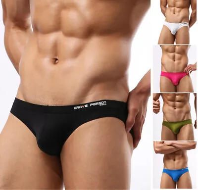 2023 Mens Underwear Briefs Brave Person Nylon Swimwear Bikini S-XL New  • $4.80