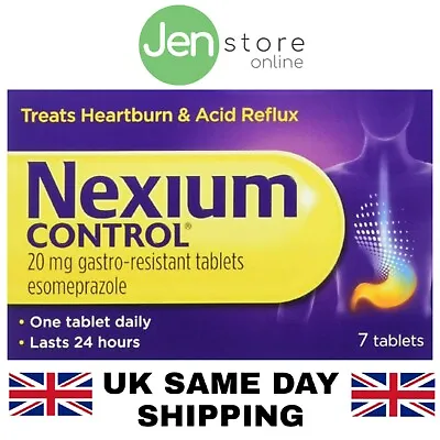 £6.64 • Buy Nexium Control 20mg Tablets - Treats Heartburn And Acid Reflux (Pack-7,14,28,42)