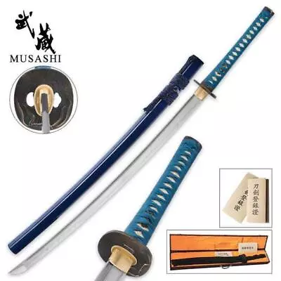 Midnight Warrior Musashi Katana 41  Samurai Sword With Scabbard Collectible • $450