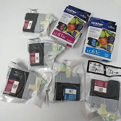 Brother LC61C  LC61M Ink Cartridges - Exp 2021 CYAN MAGENTA Lot NEW NO BOX • $27.03