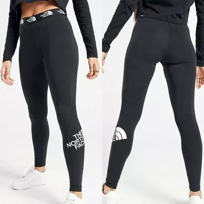 The North Face Womens Activewear Gym Leggings Sports Yoga Logo Jogging Pants • £17.99