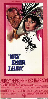 My Fair Lady (1964) Audrey Hepburn Rex Harrison Movie Poster Print 4 • $6.49