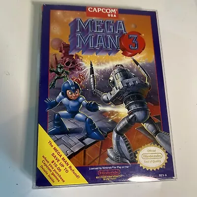 Mega Man 3 III Nintendo NES CIB Complete W/ Manual • $300