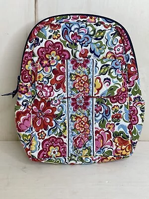 Vera Bradley Retired Hope Garden Print Quilted Backpack  W/ Magnetic Front Flap • $17.99